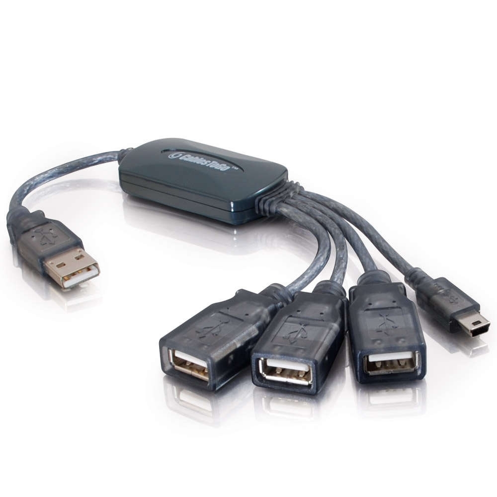 USB Hub Cable, PVC, Prop 65; TSCA; NDAA 889; TAA, Length 11 in.