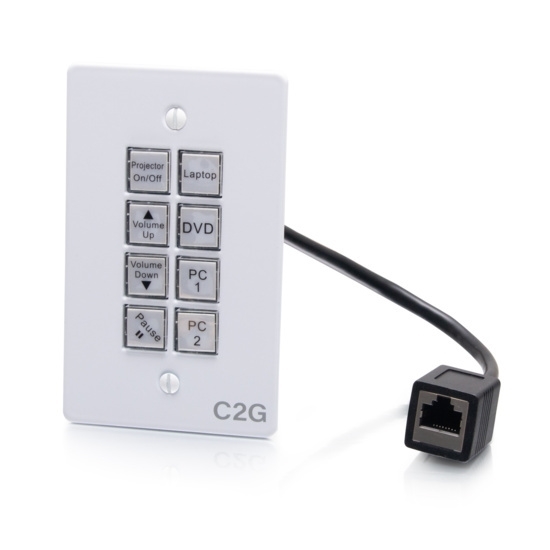 AV Controller, RJ-45 Female, Commercial, Depth 1.11 in., Height 4.5 in ...