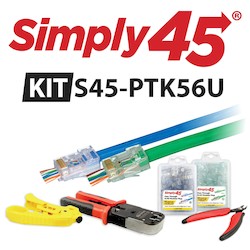 PASS THROUGH SERIES CAT5E/6   UTP STARTER KIT, 1EA          (S45-1501