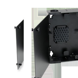 Single-Panel Housing (SPH) Wall-mountable, Holds one CCH Connector Panel, Black
