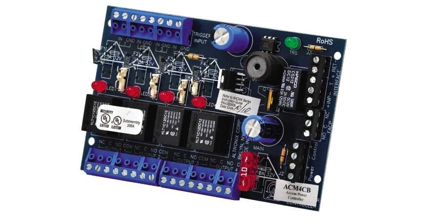 Access Power Controller, 4 PTC Class 2 Relay Outputs, FAI, Board