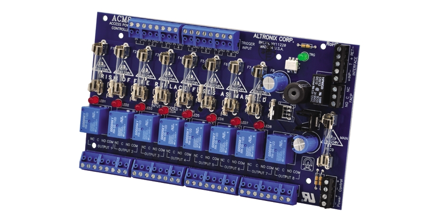 Access Power Controller, 12 to 24 VAC/DC Input, 8 -Output