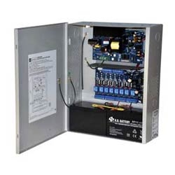 Access Power Controller w/ Power Supply/Charger, 8 PTC Class 2 Relay Outputs, 12/24VDC @ 6A, FAI, 115VAC, BC400 Enclosure