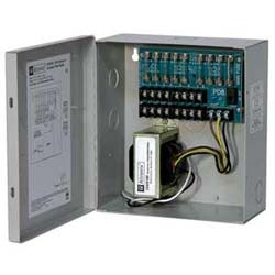CCTV Power Supply, 8 Fused Outputs, 24/28VAC @ 4A, 115VAC, BC100 Enclosure