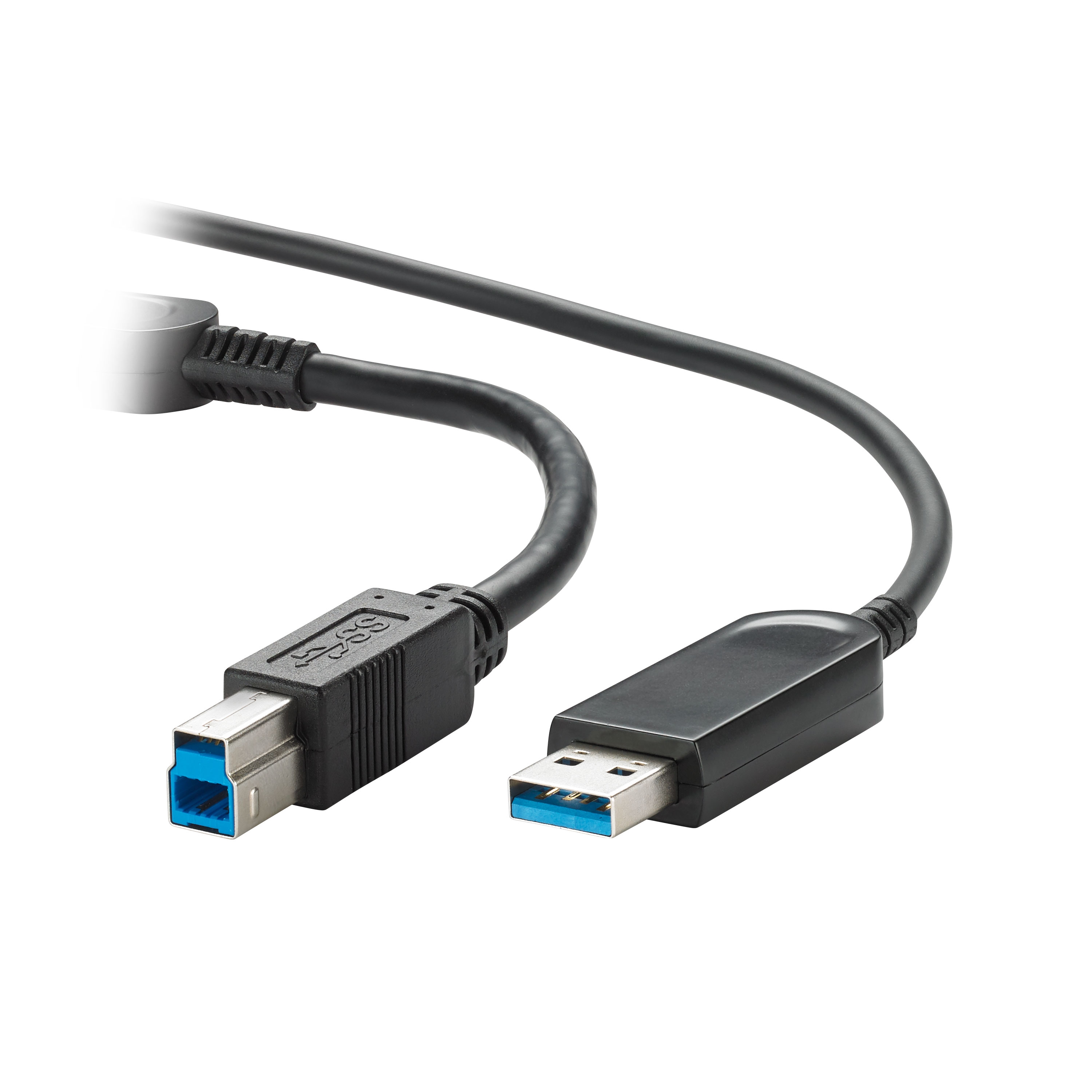 Optical Cable, USB-A, USB-C, Black, Length 30m, Plenum
