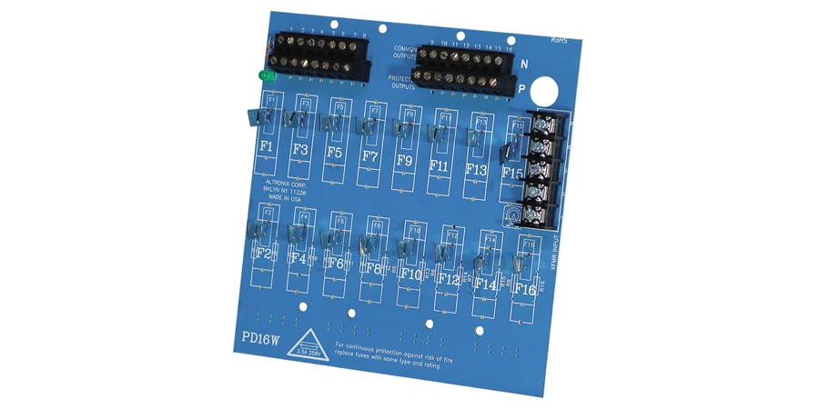 Power Distribution Module, 12/24 VDC or 24/28 VAC, 0 to 49 C