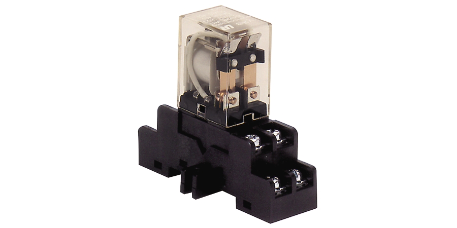 Relay and Base Module, 115VAC, DPDT Contacts @ 10A - 220VAC/28VDC, DIN ...