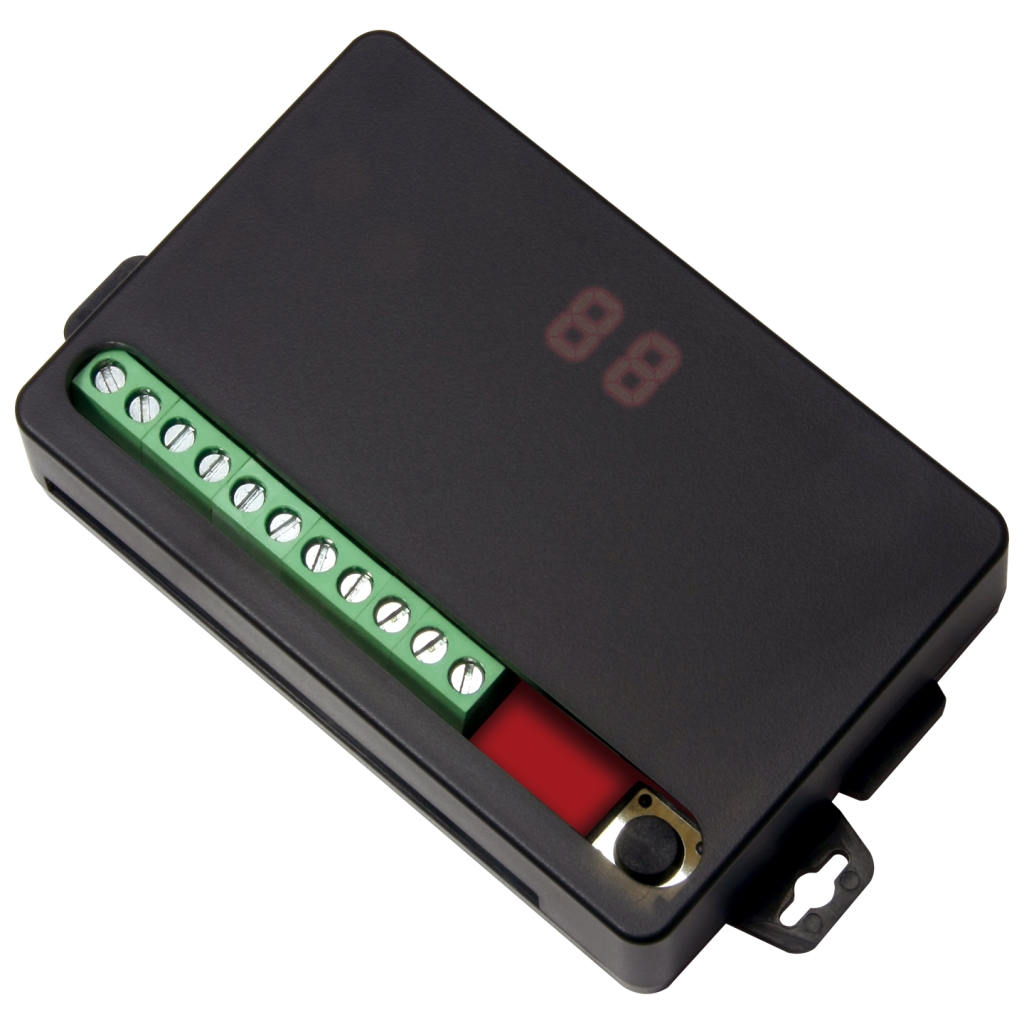 RF Receiver, 3 Channels, Connectivity: Wireless, Pushbutton Programming ...