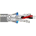 Multi-Conductor - Low Capacitance Computer Cable for EIA RS-232/422 & Digital 3 FS PR 24 AWG FHDPE SH PVC Chrome