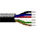 Multi-Conductor Cable, 6 Conductors, 22 AWG, Solid, Bare Copper, PVC Insulation, PVC Jacket