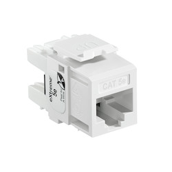 GigaMax 5e+ QuickPort Connector, Category 5e, White