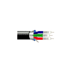 Coax - Bundled RGB Coaxial Cable Miniature Type 3 30 AWG FHDPE BRD PVC FS PVC Black