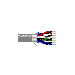 Multi-Conductor - Audio, Control and Instrumentation Cable 6 22 AWG PR Shield PVC Chrome