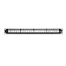 QuickPort Patch Panel with Magnifying Lens Label Holder, 24-Port, 1RU, Includes Cable Management Bar
