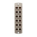 Opt-X Precision Molded Plate (Beige), 62.5/125um Multimode OM1, Duplex SC, 12 Fibers, Zirconia Ceramic Sleeve