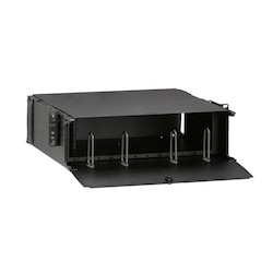 Opt-X 1000i 3RU Distribution and Splice Enclosure, Empty, Accepts Up To (12) Opt-X Adapter Plates or (12) Opt-X P-N-P Modules and Accepts Up To (12) Splice Trays
