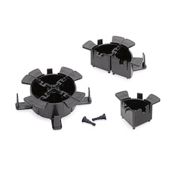 Fiber Cable Management Rings, 1/4 Size Rings, Stack Vertically or All In One Layer, Pack of 4
