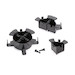 Fiber Cable Management Rings, 1/4 Size Rings, Stack Vertically or All In One Layer, Pack of 4