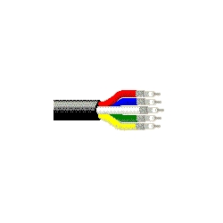 Coax - Bundled RGB Coaxial Cable High Flex Type 5 26 AWG FPE SH PVC PVC Black, Vivid Matte