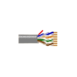 Multi-Conductor - 4-Pair UTP Cable for RGB Video 4-Pair 24 AWG FEP FLRST Maroon 1ND