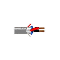 Multi-Conductor - Commercial Audio Systems - 2 Conductors Cabled 2 22 AWG PP FS FRPVC Gray
