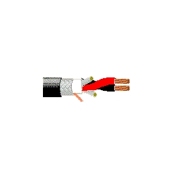 Multi-Conductor - Single-Pair Cable 24 AWG PR FHDPE BRD PVC Black, Matte
