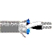 Multi-Pair Cable, 1 Pair, 14 AWG, 19x27 Strands, Tinned Copper, Twisted Pair, PE Insulation, PVC Jacket