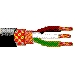 Multi-Conductor - Three-Conductor, Low-Impedance Cable 3 24 AWG PVC DBLS PVC Black, Matte