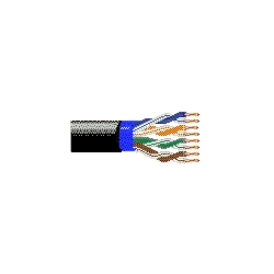 Multi-Conductor - UpJacketed CatSnake 4-Pair 24 AWG PP FRPVC PVC Black, Matte