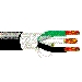 Multi-Conductor Cable, 3 Conductors, 18 AWG, 42x34 Strands, Tinned Copper, EPDM Insulation, Rubber Jacket