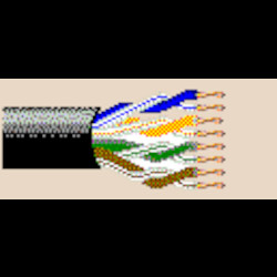 Cat 5e, 4 Pairs, 24 AWG, Twisted Pair, 7x32 Strands, Bare Copper, Polyolefin Insulation, PVC Jacket