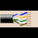 Cat 5e, 4 Pairs, 24 AWG, Twisted Pair, 7x32 Strands, Bare Copper, Polyolefin Insulation, PVC Jacket