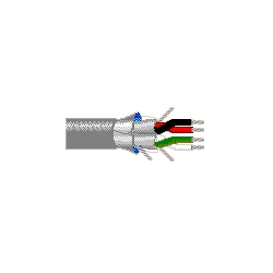 Multi-Conductor - Special Audio, Communication and Instrumentation Cable 2 22 AWG SHPR PP PVC Chrome