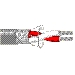 Multi-Pair Cable, 1 Pair, 18 AWG, 16x30 Strands, Tinned Copper, Twisted Pair, EPDM Insulation, PVC Jacket