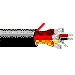 Multi-Conductor - Flexible, Low-Capacitance Cable 4-Pair 22 AWG FHDPE FS PVC PVC Black, Matte