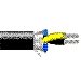 Twinax - Twinaxial Cable 2 22 AWG FHDPE Shield PVC Black