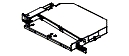 Patch Panel, Black, Steel, 1U Rack, Rack Mount, 48 Fiber