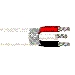 Multi-Conductor Cable, 3 Conductors, 16 AWG, 19x29 Strands, Tinned Copper, PVC/Nylon Insulation, PVC Jacket
