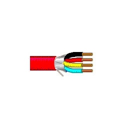 Multi-Conductor Cable, 4 Conductors, 16 AWG, Solid, Bare Copper, PVC Insulation, PVC Jacket