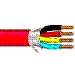 Multi-Conductor Cable, 4 Conductors, 18 AWG, Solid, Bare Copper, PVC Insulation, PVC Jacket
