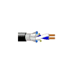 Twinax - Twinaxial Cable 2 16 AWG FPE Shield PVC Black