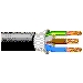 Portable Cordage, Type SVT, 3 Conductors, 18 AWG, 42x34 Strands, Bare Copper, PVC Insulation, PVC Jacket