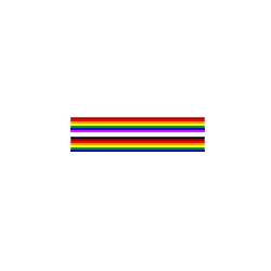 Plat - Rainbow 9R280XX série 60 28 AWG PVC arc-en-ciel