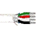 Multi-Conductor Cable, 4 Conductors, 22 AWG, 19x34 Strands, Tinned Copper, PE Insulation, PVC Jacket