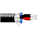 Multi-Conductor - Single-Pair Cable 2 22 AWG PP Shield PVC FR Black