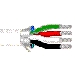 Multi-Conductor Cable, 4 Conductors, 18 AWG, 19x30 Strands, Tinned Copper, Teflon (FEP) Insulation, Flamarrest Jacket