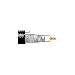 Coax - CATV Cable 18 AWG GIFHDLDPE DBLSH PVC WITH MSGR Black
