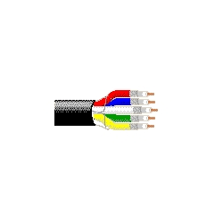 Coax - Bundled RGB Coaxial Cable 5 26 AWG FPE SH PVC PVC Black