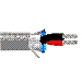 Multi-Conductor - Single-Pair Cable 2 22 AWG PP Shield PVC FR Black