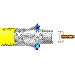Coax - Coaxial Cable - Thicknet 10Base5 Ethernet 11H 50 OHM TRUNK Cable Yellow